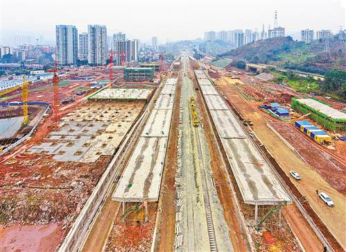 渝黔铁路新线綦江东站主体工程完工(图1)