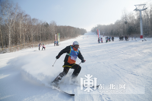 黑龙江·铁力“日月峡杯”大众高山单双板滑雪赛(图1)